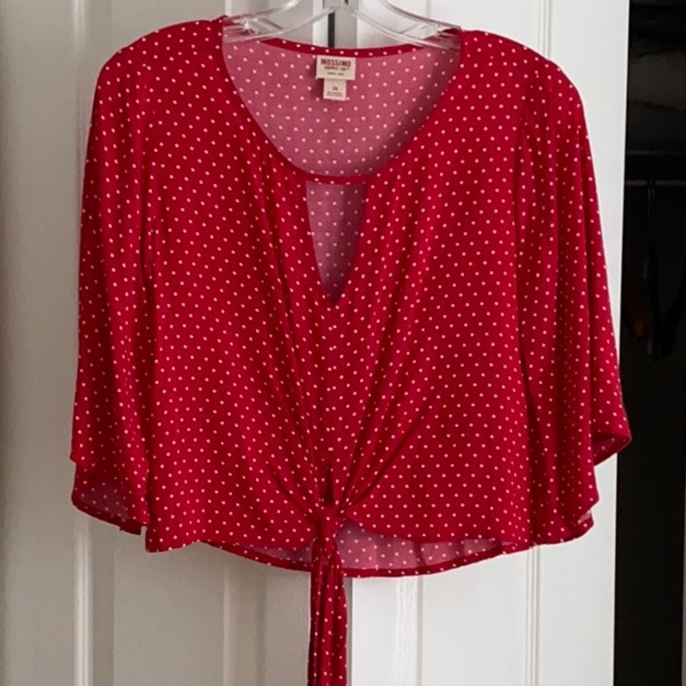 Polka dot crop top